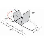 Afbeeldingen van Giove 3 - Driedelige behandelbank - Donker onderstel